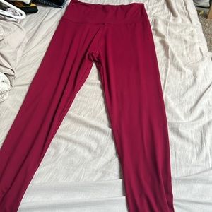 Red Leggings size small-medium